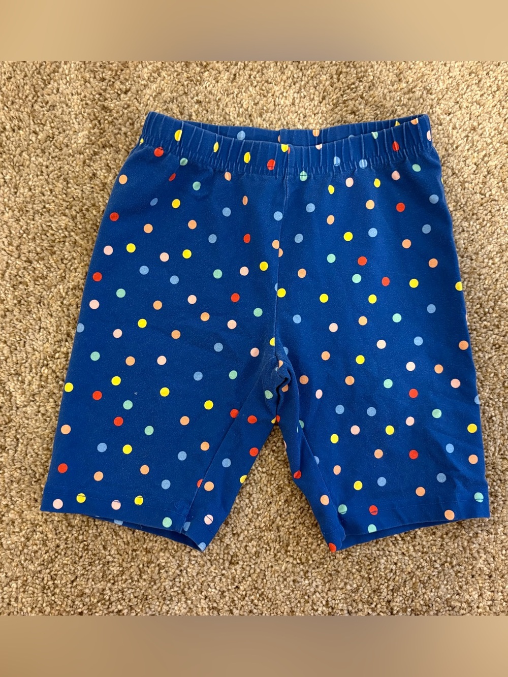 Hanna Andersson girls confetti polka dot biker shorts